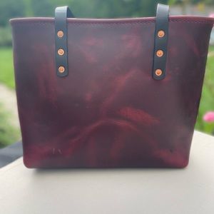 Horween Burgundy Chromexcel tote